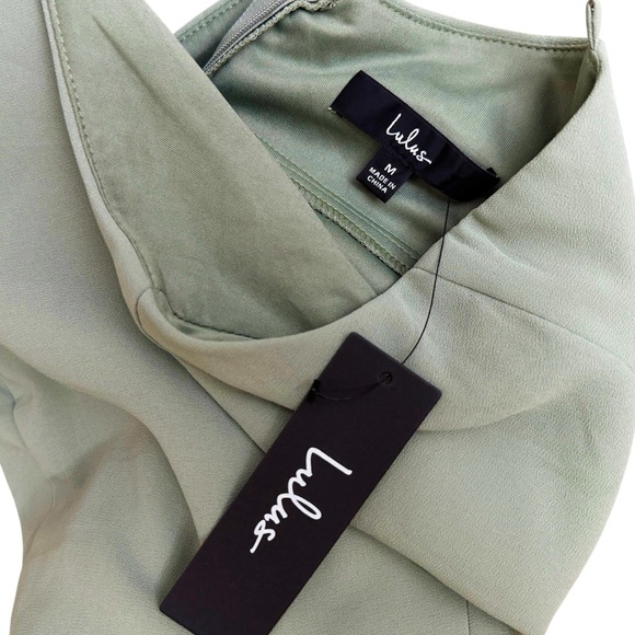 Lulu's Sage Green Maxi Dress - Picture 4 of 6